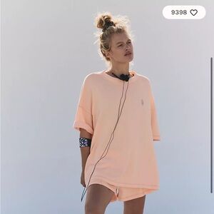 FP Movement back me up top, NWT! size small, pastel peach- just top